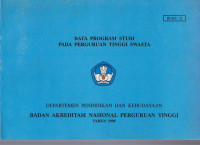 DATA PROGRAM STUDI  PADA PERGURUAN TINGGI SWASTA