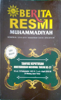 Image of Berita Resmi Muhammadiyah Tanfidz Keputusan Musyawarah Nasional Tarjih ke-27