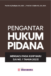 PENGANTAR HUKUM PIDANA
