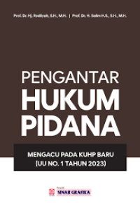 PENGANTAR HUKUM PIDANA