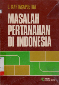 Image of MASALAH PERTANAHAN DI INDONESIA