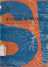 Image of SISTEM SATUAN : DENGAN TEKANAN KHUSUS PADA SISTEM INTERNASIONAL