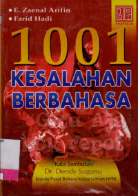 Image of 1001 KESALAHAN BERBAHASA