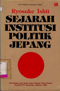Image of SEJARAH INSTITUSI POLITIK JEPANG