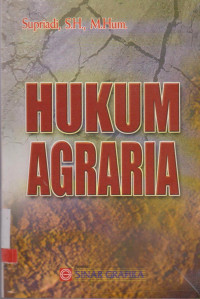 Image of HUKUM AGRARIA