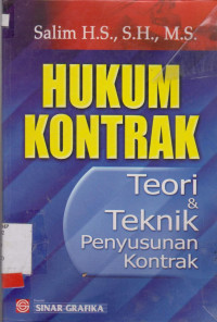 Image of HUKUM KONTRAK TEORI & TEKNIK PENYUSUNAN KONTRAK