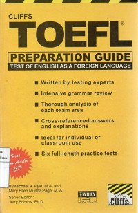Image of Toefl Preparation Guide Test of english as a foreign language