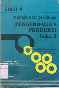 Image of Manajemen produksi: pengendalian produksi buku 2