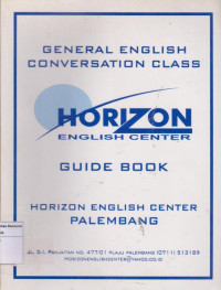 Image of General english conversation class: horizon english center guide book