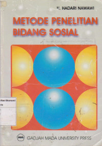 Image of Metode penelitian bidang sosial