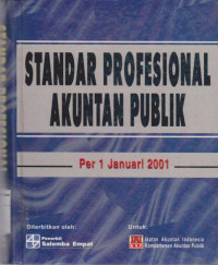 Image of Standar profesional akuntan publik per 1 januari 2001