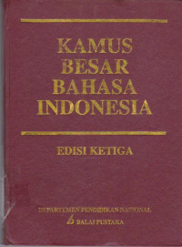 Image of Kamus besar bahasa Indonesia edisi ketiga