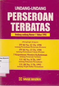 Image of Undang-undang perseroan terbatas