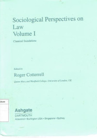 Image of Sociological perspectives on law