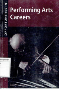Image of Performing arts careers