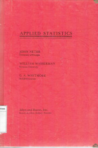 Image of Applied statistics