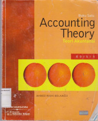 Accounting Theory; Teori Akuntansi  BUKU 1