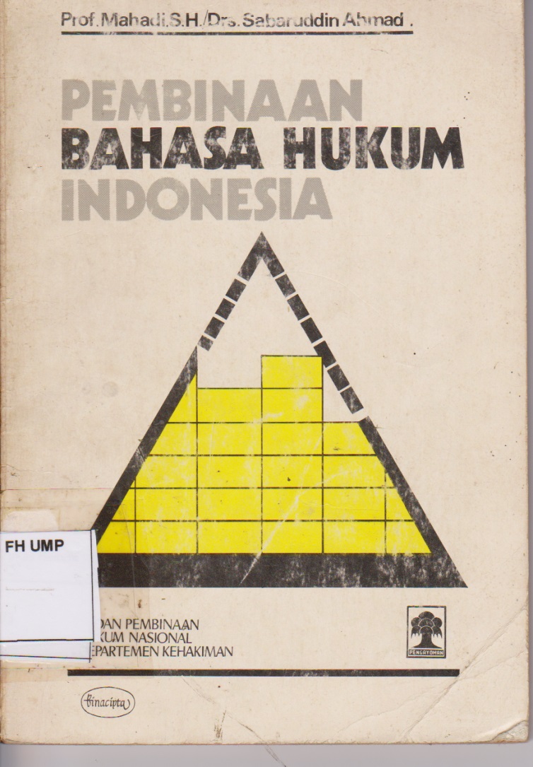 Pembinaan Bahasa Hukum Indonesia