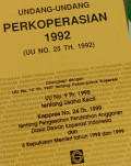 Undang-Undang Perkoperasian 1992 (UU No.25 TH. 1992)