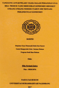 Image of Pelaksanaan Klaim Oleh Peserta Asuransi Jiwa Pada Asuransi Jiwasraya Di Kota Palembang Apabila Terjadi Wanprestasi