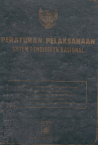 Image of Peraturan Pelaksanaan Sistem Pendidikan Nasional