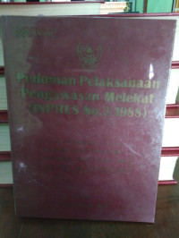 Image of Pedoman Pelaksanaan Pengawasan Melekat (INPRES No.2/1988)