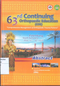 63 rd continuing orthopaedic education