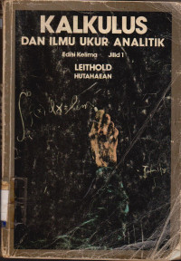 Image of KALKULUS DAN ILMU UKUR ANALITIK