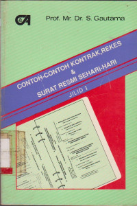 Image of CONTOH-CONTOH KONTRAK,REKES & SURAT RESMI SEHARI-HARI JILID 1
