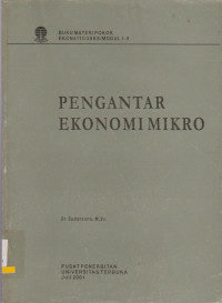 Image of PENGANTAR EKONOMI MIKRO