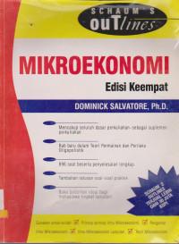 Image of SCHAUMS OUT LINES MIKROEKONOMI EDISI KEEMPAT