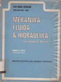 Image of MEKANIKA FLUIDA &HIDRAULIKA