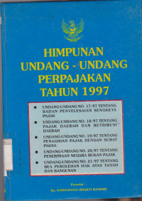 Image of HIMPUNAN UNDANG-UNDANG PERPAJAKAN TAHUN 1997