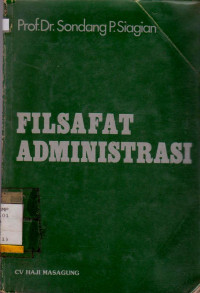 Image of FILSAFAT ADMINISTRASI