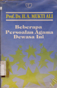 Image of BEBERAPA PERSOALAN AGAMA DEWASA INI
