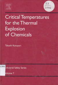 Image of Critical temperatures for the Thermal Explosion of chemical