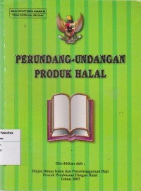 Image of Perundang-undangan produk halal