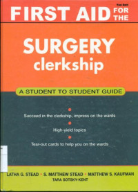 Image of First aid for the surgery clerkship