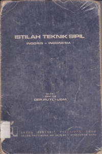 Image of Istilah Teknik Sipil. Inggris Indonesia