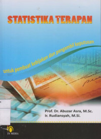 Image of Statistik Terapan: Untuk Pembuat Kebijakan Dan Pengambilan Keputusan