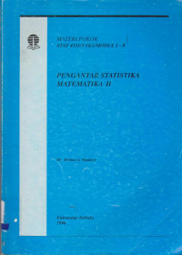Image of PENGANTAR STATISTIK MATEMATIKA II