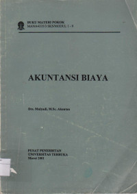 Image of BUKU MATERI POKOK AKUNTASI BIAYA