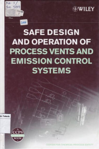 Image of Safe Design and opration of Process Vents and Emission Control Systems