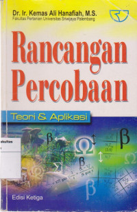 Image of Rancangan percobaan: teori & aplikasi