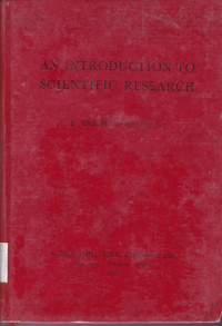 Image of An Introduction to Scientific research