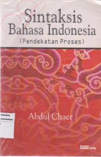 Image of Sintaksis Bahasa Indonesia