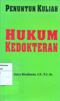 Image of Penuntun kuliah hukum kedokteran