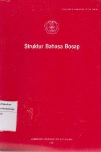 Image of Struktur bahasa bosap