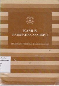 Image of Kamus matematika analisis I