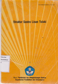 Image of Struktur sastra lisan Tolaki